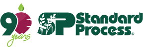 Standard Process 90th anniversary logo