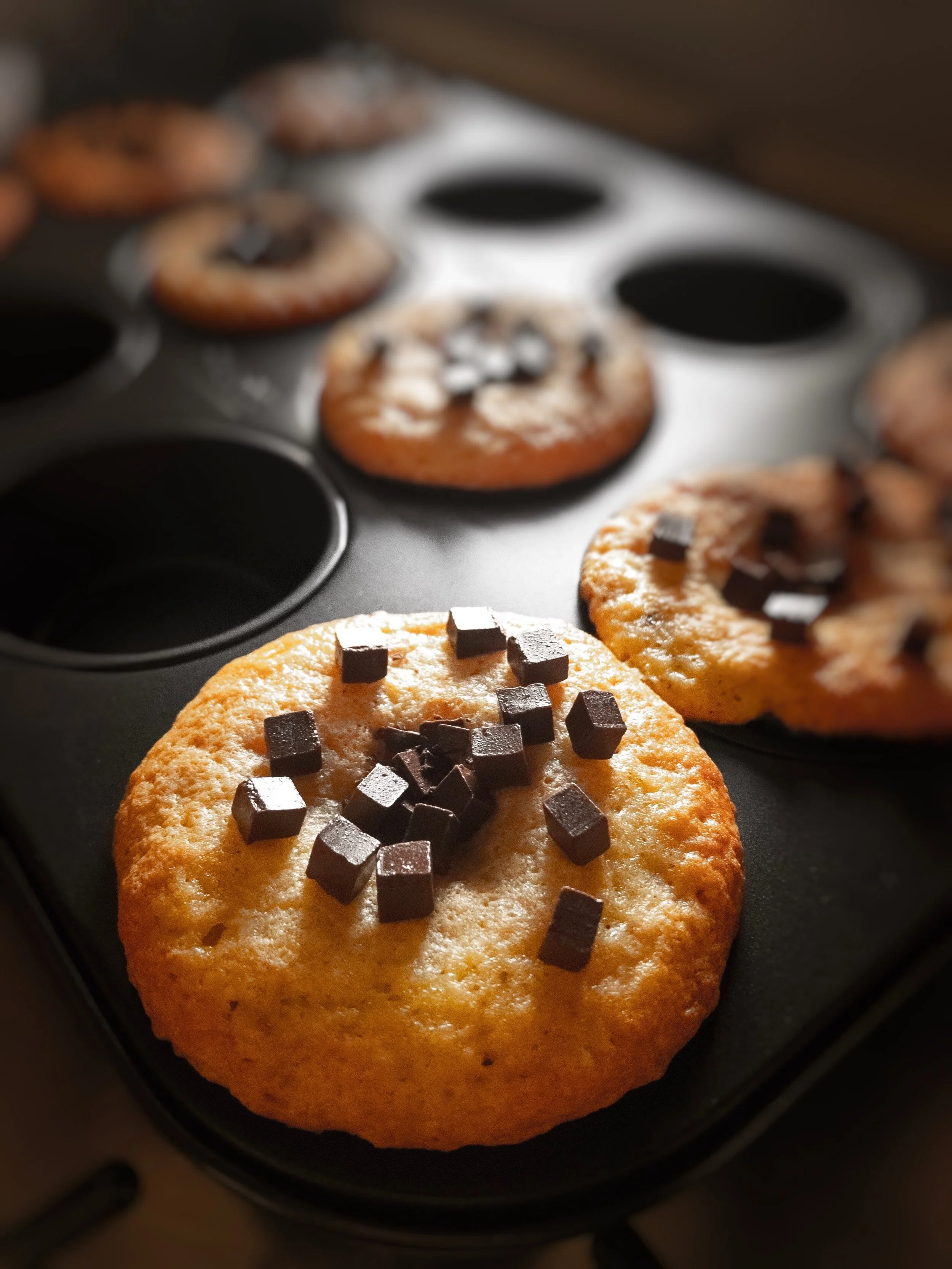 Freshly baked breakfast muffins